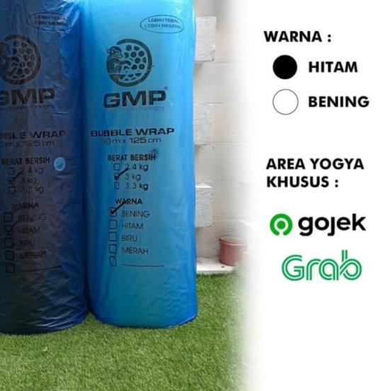

bubble wrap plastik gelembung packing roll 50meter tinggi 125cm - GMP 3.0 Bening