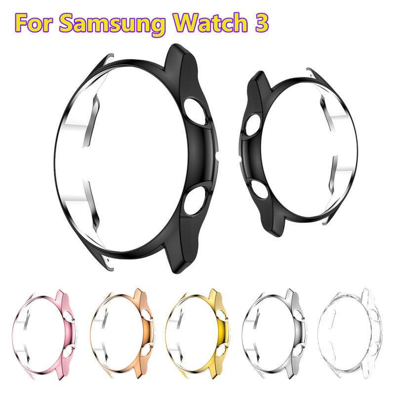 Case Pelindung Bumper Plating PC Untuk Samsung Galaxy Watch 4 3 40mm 44mm 41mm 45mm 42mm 46mm