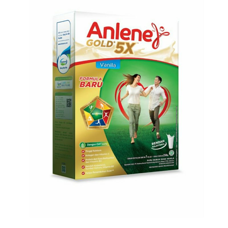 

ANLENE GOLD 5X 250GR-650GR COKLAT/VANILA/ORIGINAL