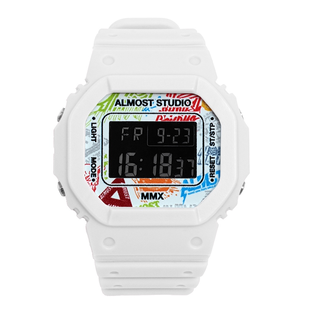 Almost Studio - Jam Tangan Digital - INFINITE - WHITE