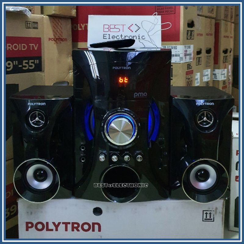 SPEAKER AKTIF POLYTRON PMA 9525 PMA9525 PMA-9525 KAROKE (HITAM)