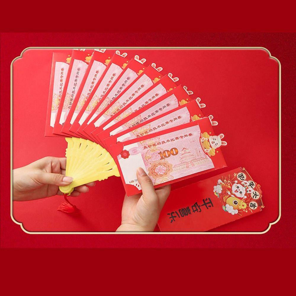 Mxbeauty 2023tahun Kelinci Amplop Merah Baru Kreatif Uang Keberuntungan Harapan Terbaik Indah6Per8 /10Slot Selamat Tahun Baru