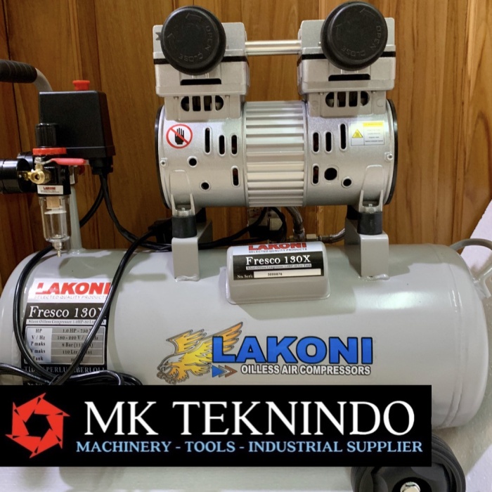 LAKONI OILLESS COMPRESSOR KOMPRESSOR FRESCO 130 X 1 HP SILENT 130-X