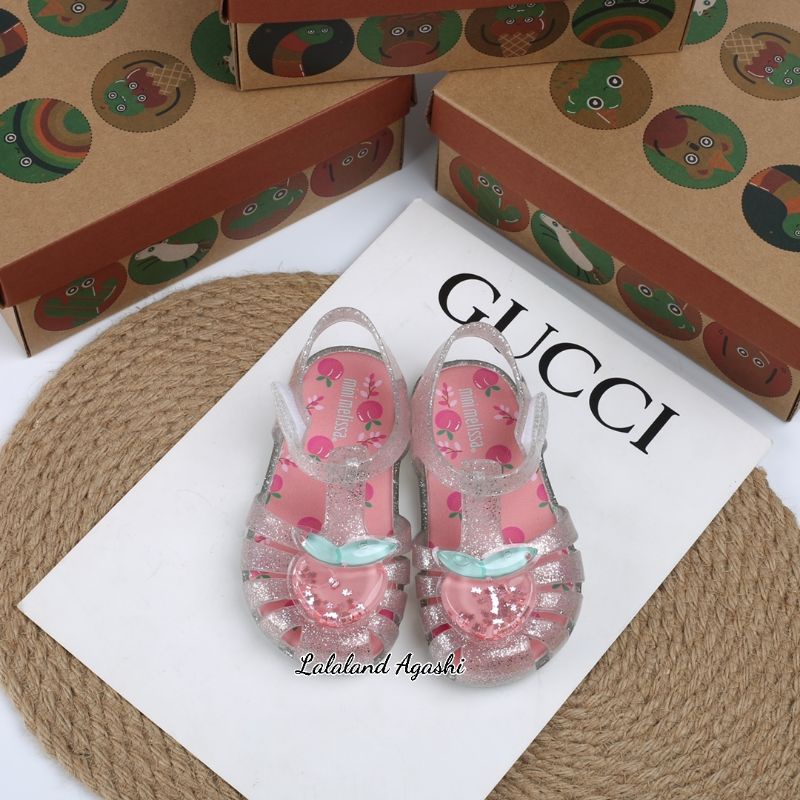 sepatu sandal mini melissa Aranha fruitland/sepatu Melissa anak/sepatu jelly anak cewek/sepatu sandal melissa