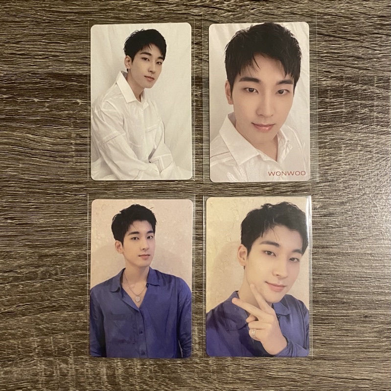 SEVENTEEN Wonwoo 24H Carat, HMV, Lim C, and Lim A Official Photocard PC