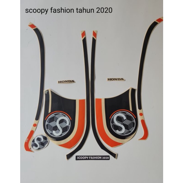 STRIPING ORI HONDA SCOOPY FASHION Th 2020
