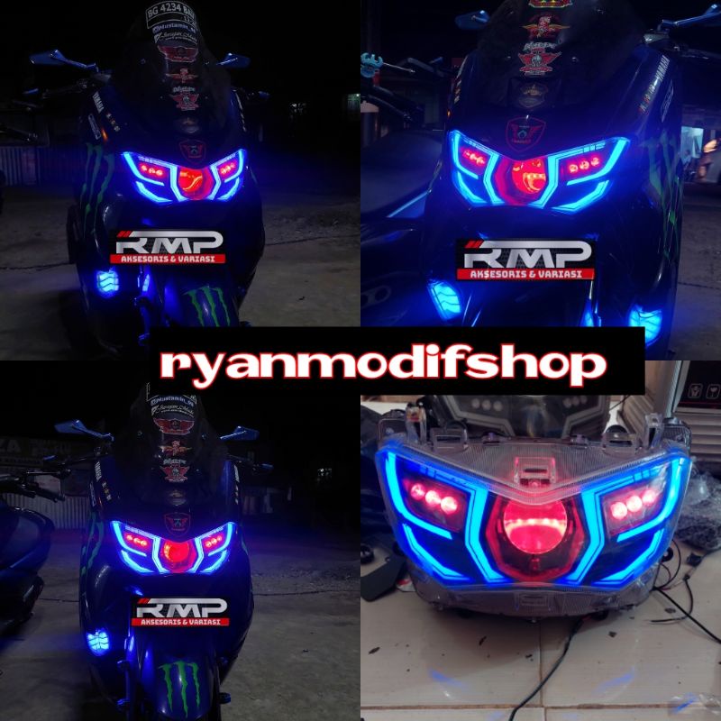 Jual HEADLAMP CUSTUME ALL NEW NMAX LAMPU UTAMA HEADLAMP NMAX NEW