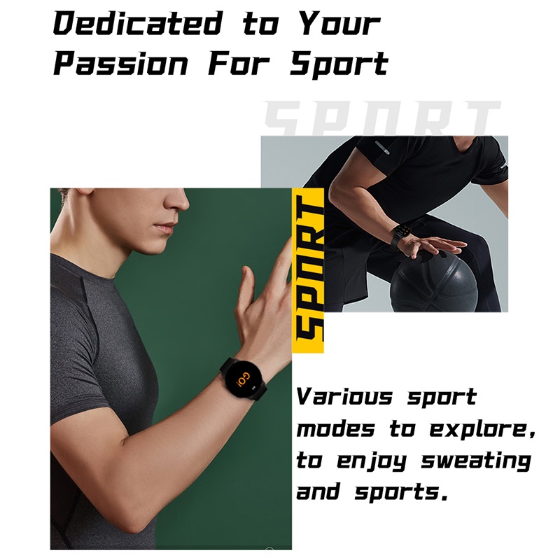 BOZLUN Smartwatch Wanita IP67 Jam Tangan Smartwatch Pria Anti Air Bluetooth Smartband for Android/iOS-4