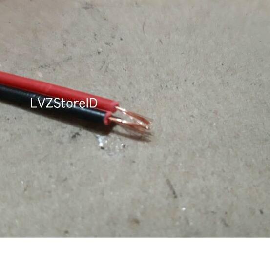 KABEL SERABUT AWG 24 MERAH HITAM 1 ROLL
