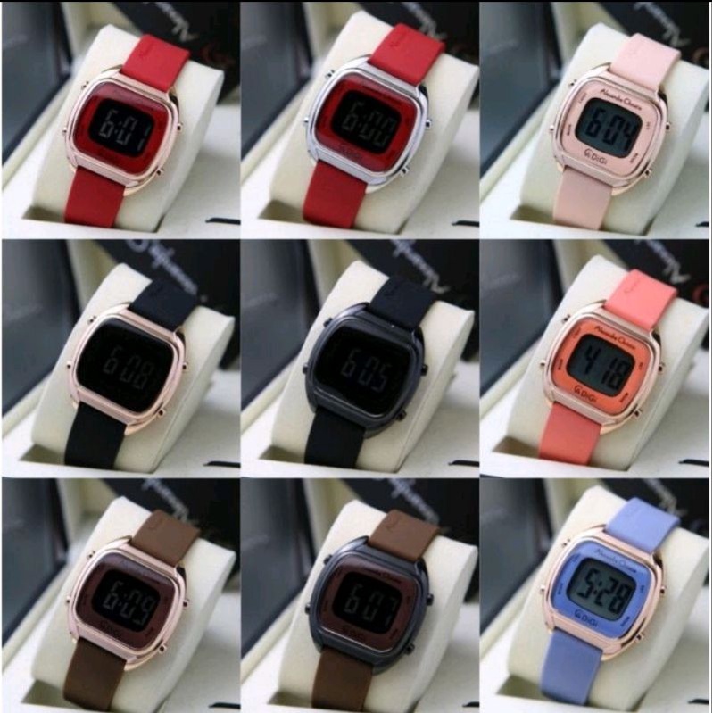 ORIGINAL JAM TANGAN WANITA ALEXANDRE CHRISTIE AC 9335 / AC9335 / 9335 GARANSI RESMI 1 TAHUN,,RUBBER