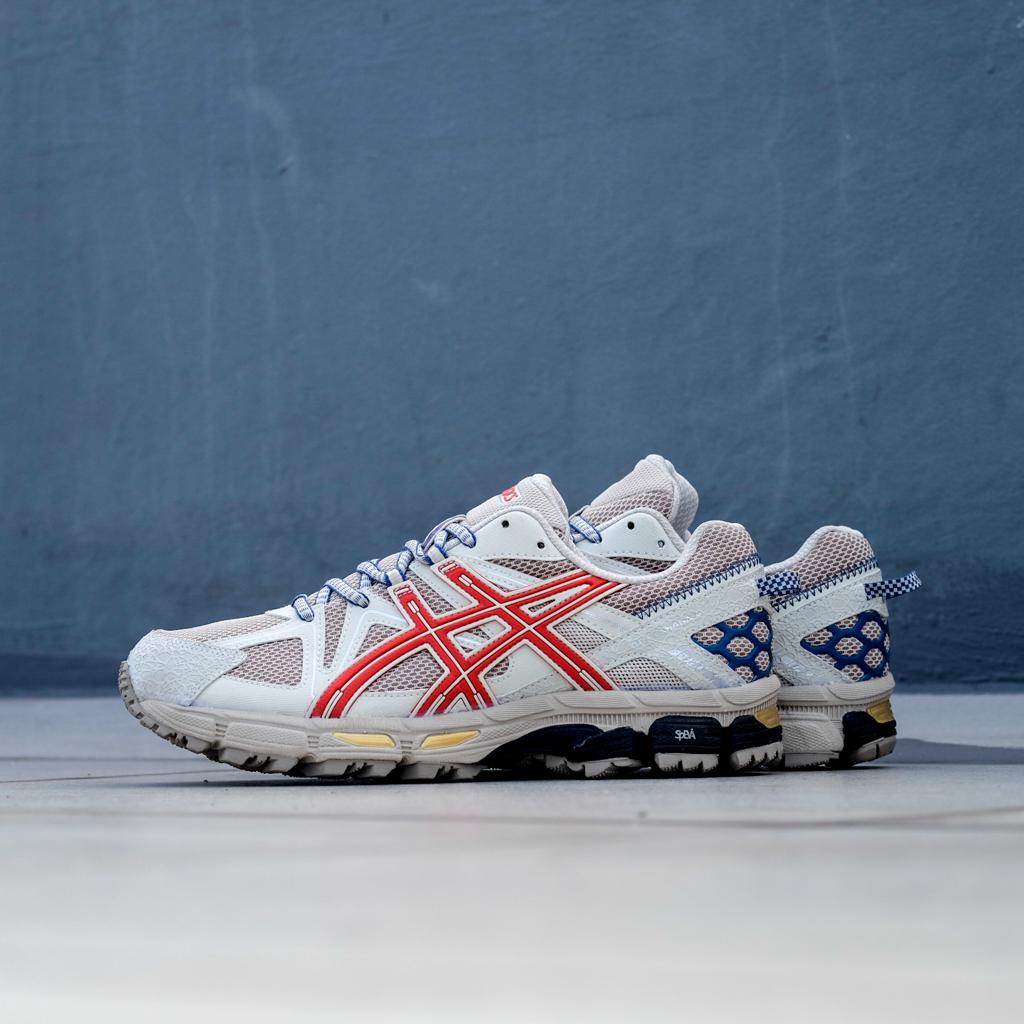 Sepatu ASICS Men GEL- KAHANA 8 Trail Run - Cream Red Original (BNWB)