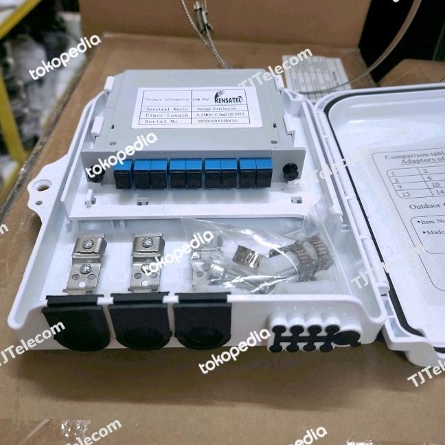 odp 8 core lengkap box splitter 1:8 / full set SC Upc