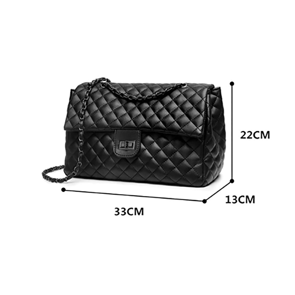 Tas Selempang Wanita Fashion 2055 Sling Bag Rantai Slempang Bahu Cewek Import Korea Bisa Muat Banyak Kapasitas Besar