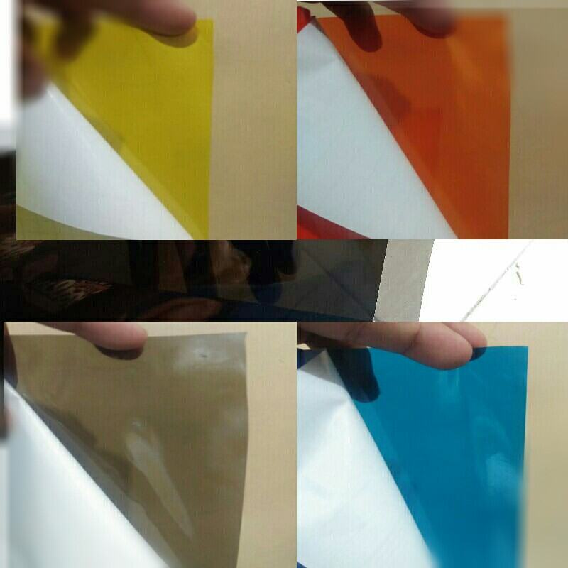 Stiker Skotlet Transparan Warna Hitam Putih Merah Kuning Oren Transparan Skotlet Warna Transparan