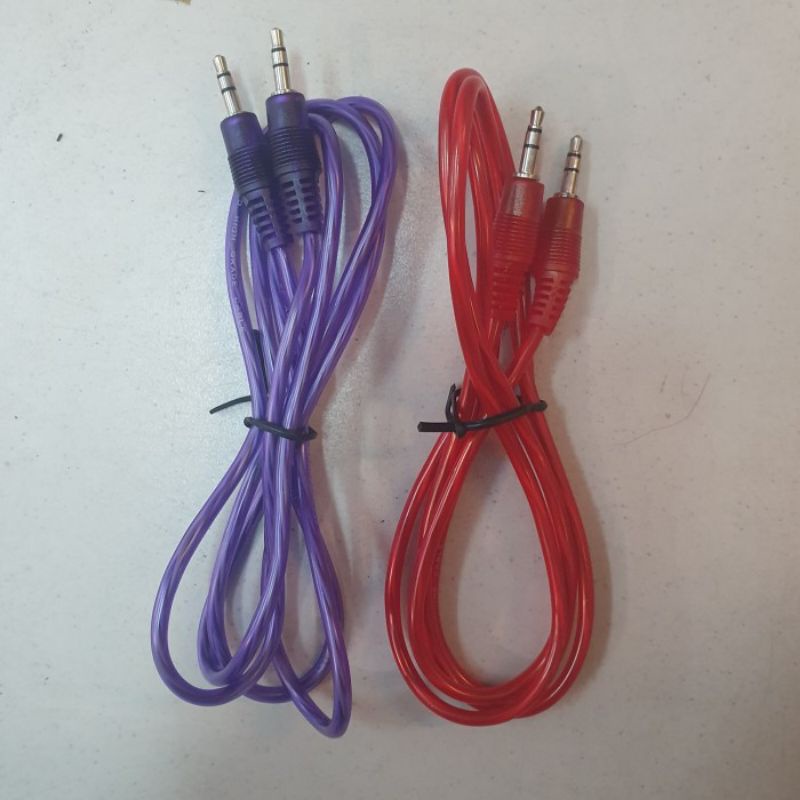 Kabel 1-1 audio aux, kabel 3.5mm stereo ke 3.5 mm stereo, 1.2 m transp