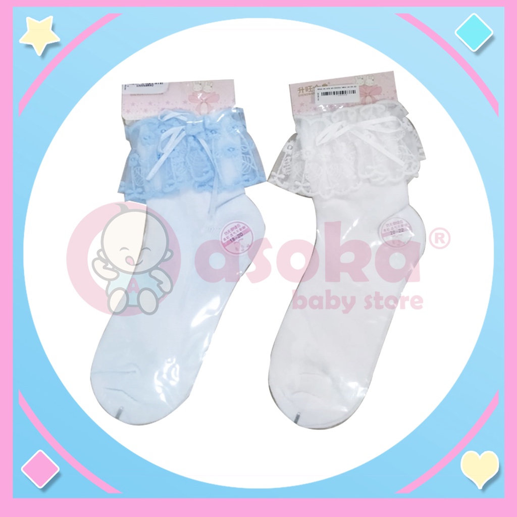 Kaos Kaki Anak Renda 16-18cm / 18-20cm / 20-22cm ASOKA