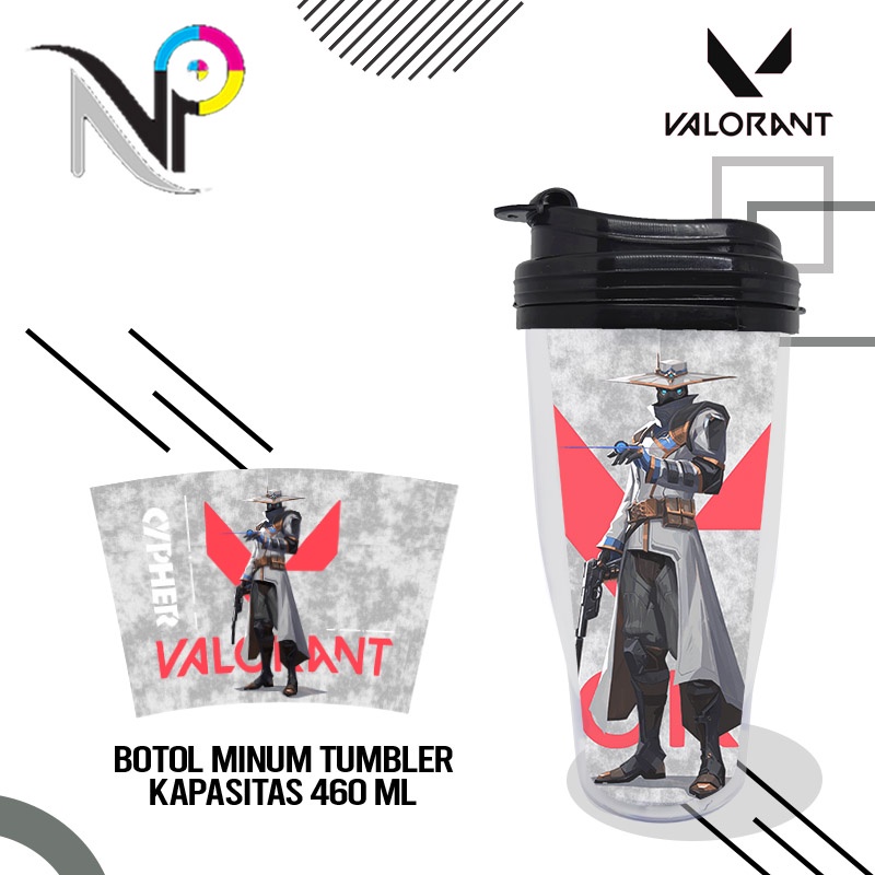 BOTOL MINUM TUMBLER VALORANT CYPHER