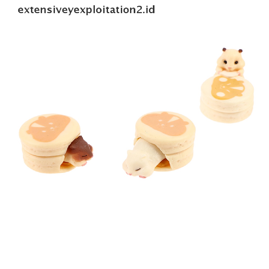 Mainan Makanan Hamburger / Hamster / Dessert Mini Untuk Dekorasi Rumah Boneka