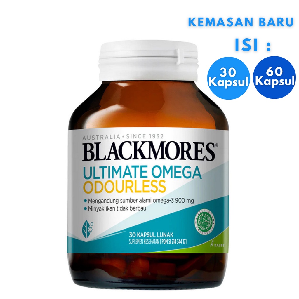 Jual BLACKMORES ULTIMATE OMEGA ODOURLESS 30KPL/60KPL Shopee Indonesia