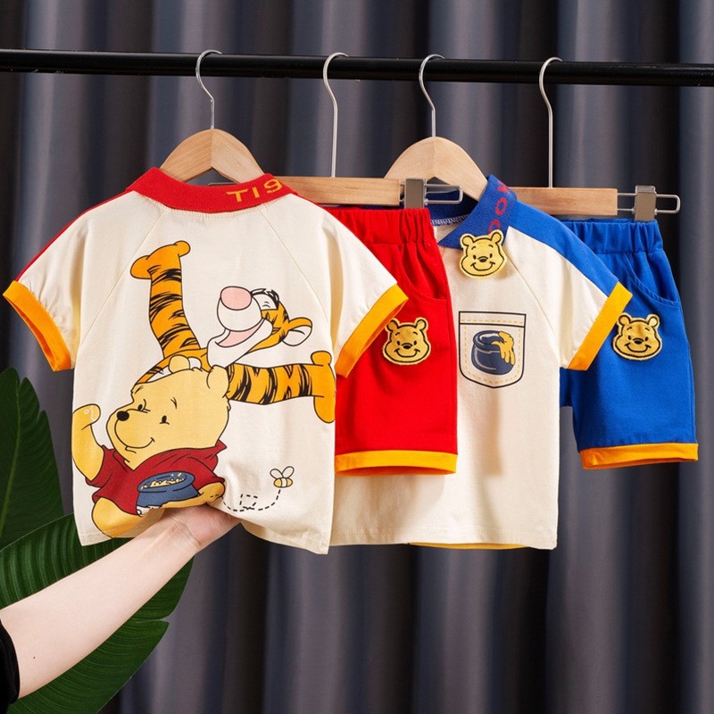 Setelan Import Kaos Winnie The Pooh Anak Laki-Laki