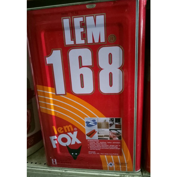 Lem Fox 168 Blek / Lem Kuning 10kg