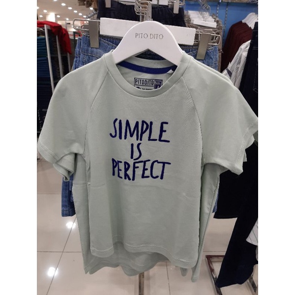 Pito Dito Baju Anak Laki Laki Kaos Atasan Grey Original New