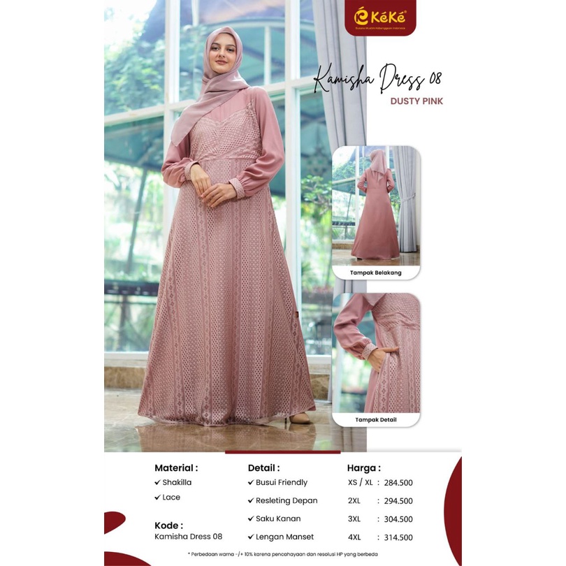 GAMIS KEKE KAMISHA 08/ GAMIS BROKAT KEKE KAMISHA 08/ GAMIS KONDANGAN KEKE KAMISHA08/ GAMIS PREMIUM K