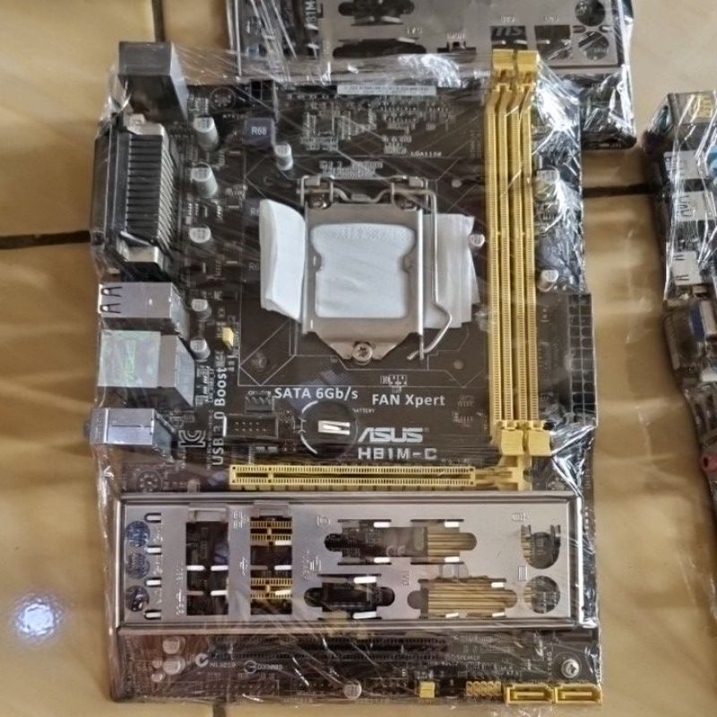 Motherboard H81 soket 1150 merk asus gigabyte msi asrock bonus fan second bergaransi