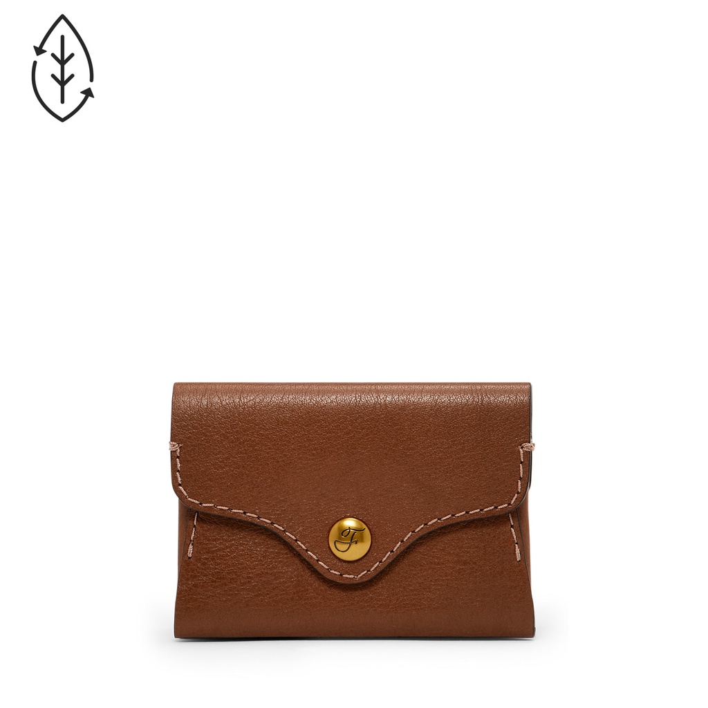Fossil Heritage Card Case Brown Dompet Kartu Wanita - SL8230-200