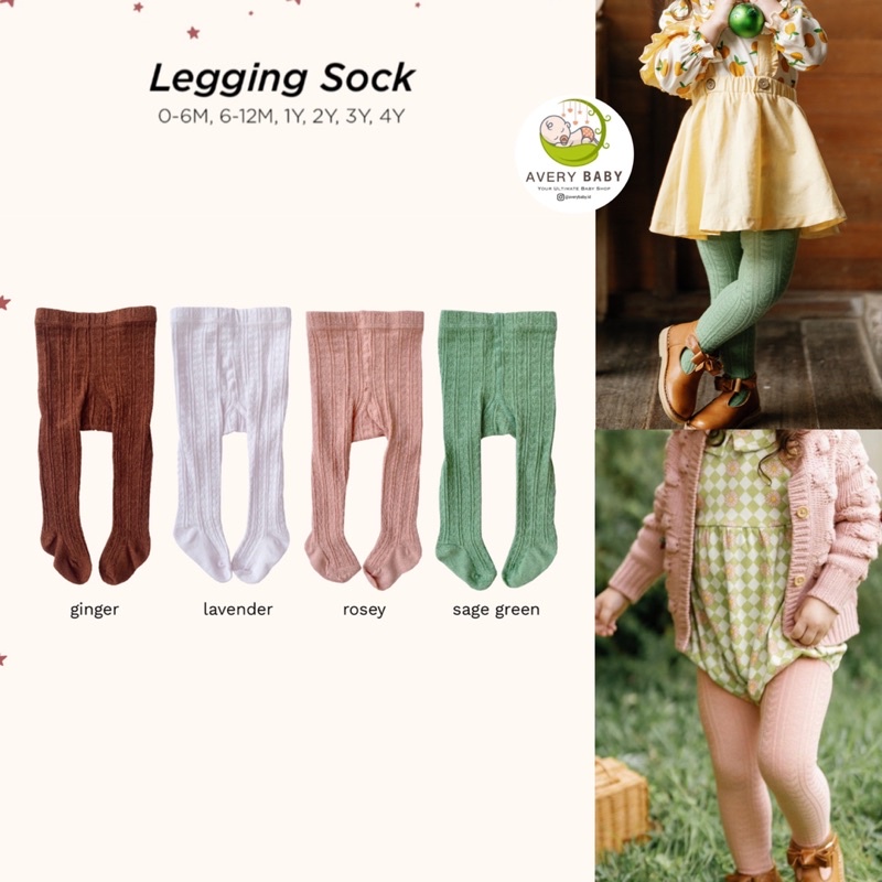 BOHOPANNA LEGGING SOCK / LEGGING SOCK BOHOPANNA/ LEGGING KAKI BAYI GIRL BOY