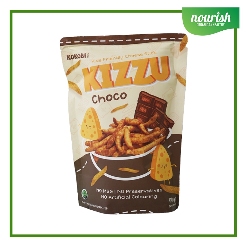 Kokobi KIZZU Cheese Stick/ Stik Keju Snack Anak NON MSG 60g