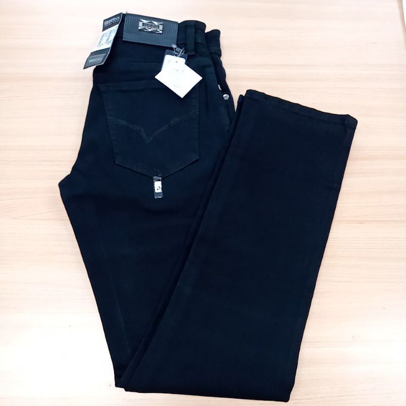 Celana pria/West/JB boss/51/Celana jeans hitam