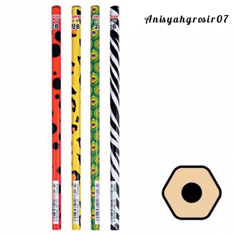 

(SATUAN) Pensil kayu 2B JOYKO P-99 motif lucu/Pensil Ujian komputer 2B