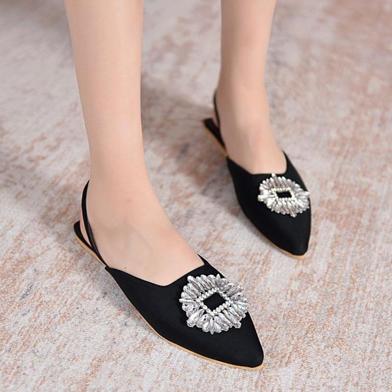 DDS1034 Sandal Slop Wanita Sandal Flat CDiamond Fashion Import Ready Jakarta Bisa COD (With Box)