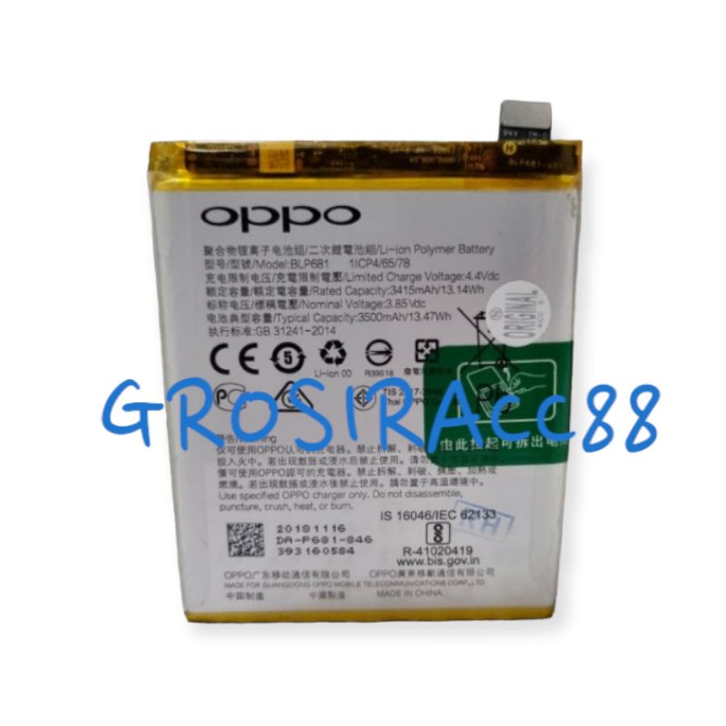 BATERAI BATTERY BATRE OPPO F9 - F9 PRO - REALME 2 PRO BLP681 ORIGINAL