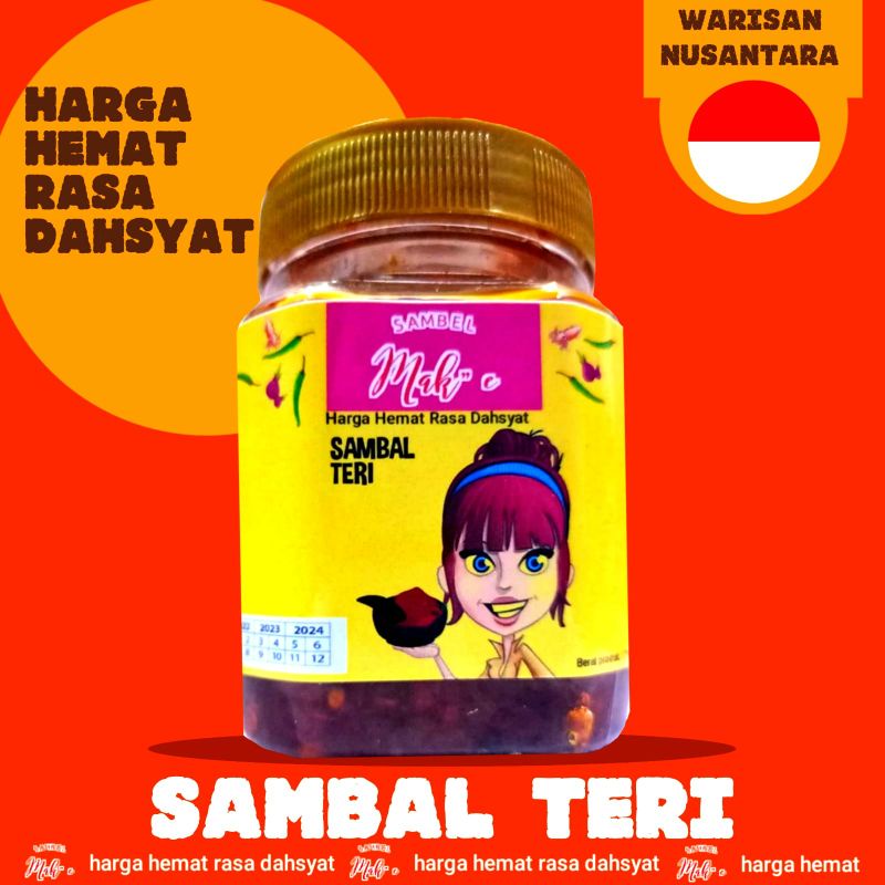 

sambel teri mak-e varian sambal kemasan 175gr