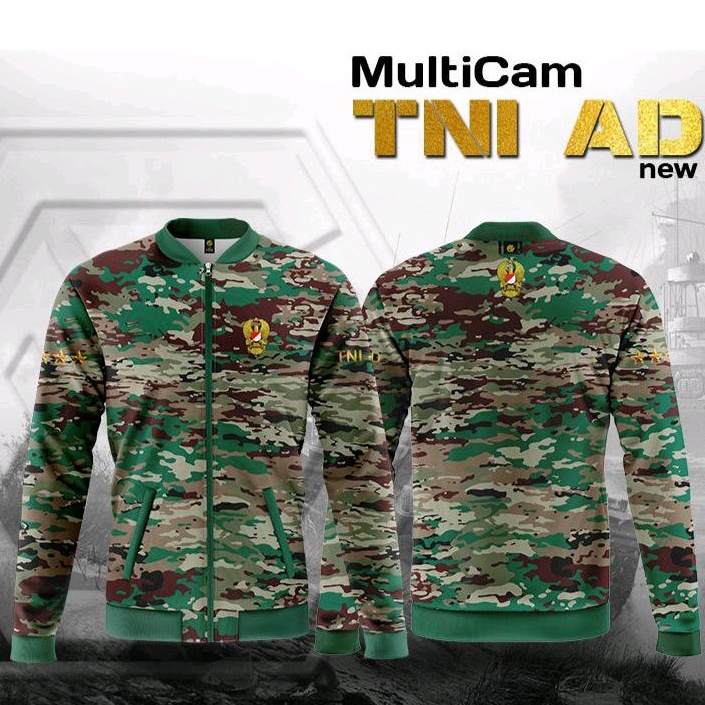 Jaket TNI  AD multicam NKRI