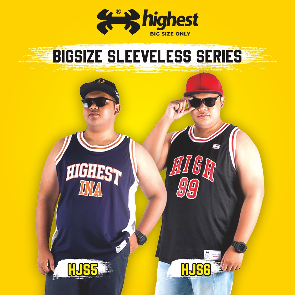 HIGHEST Jersey Basket Pria Bigsize Kaos Singlet Olahraga Ukuran Jumbo Besar - HJS5 HJS6 HJS8