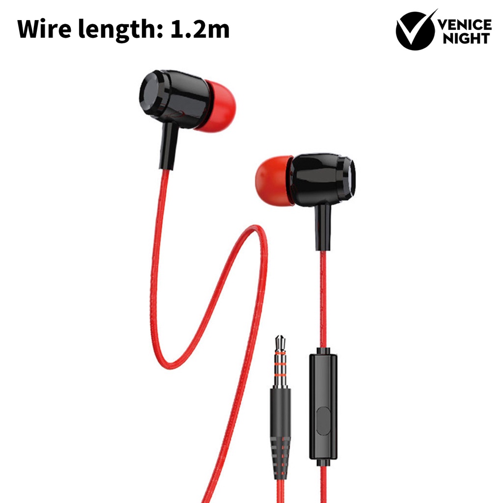 (VNEP) (Berkabel) X10A Earphone High Fidelity HD-kompatibel Panggilan Universal 3.5mm In-Ear Ponsel Earbud dengan MIC untuk Android