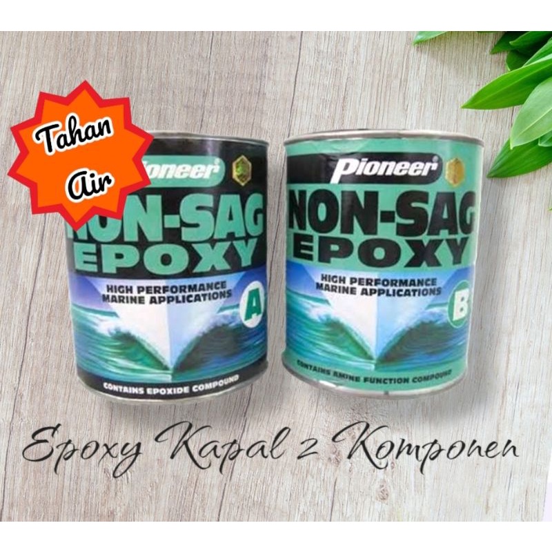 

Lem Epoxy resin + hardener PIONEER non sag set 350gr tahan air