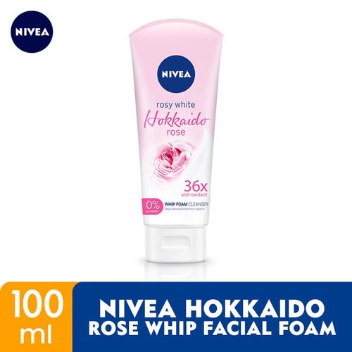 Nivea Rosy White Hokkaido Rose Whip Foam Cleanser 100ml