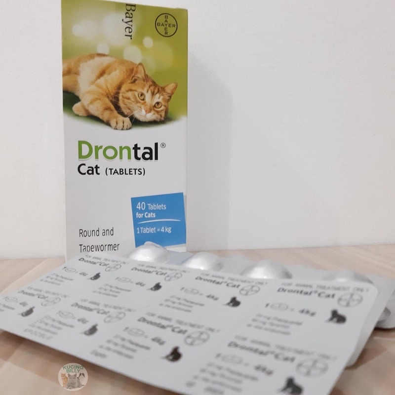 Obat Cacing Kucing Drontal Cat 1 Tablet ASLI ORIGINAL
