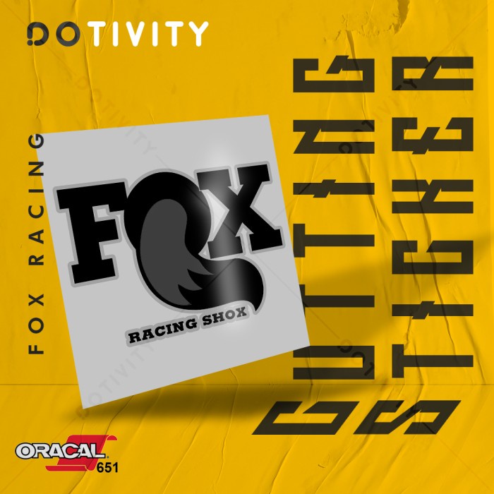 

Cutting Sticker FOX RACING V13 2 Colors