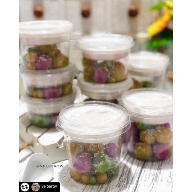 CUP YOGURT, PUDING, SALAD + TUTUP ISI 5 PCS