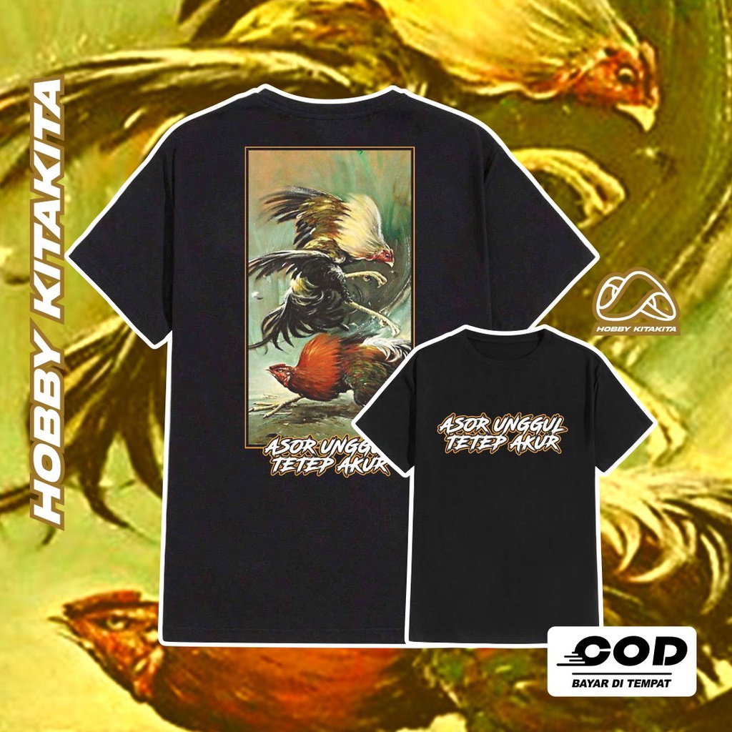 HBKT KAOS AYAM JAGO FIGHTER JAGO TARUNG SABUNG AYAM | Hobbykitakita