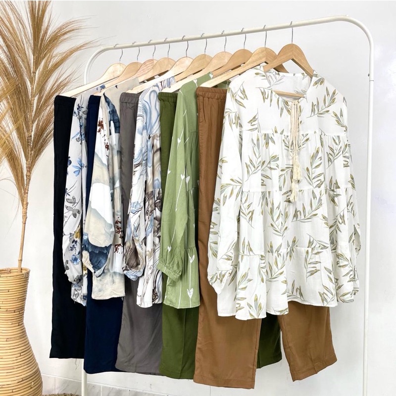 | KUMIKO | Premium Blouse Set Baby Doll Motif 457