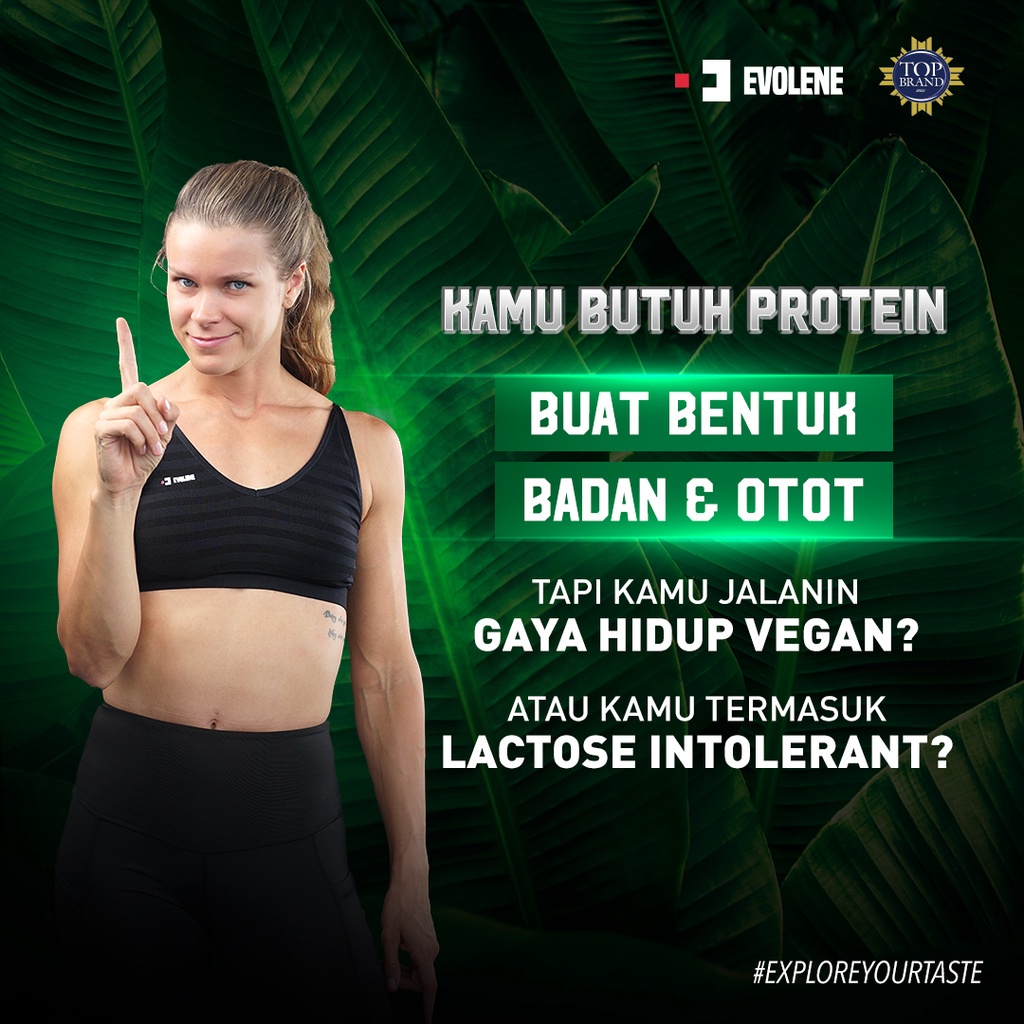 EVOGREEN 50 Sachet Evolene Plant Based Protein Vegan Friendly Rasa Pisang BPOM HALAL EVO GREEN EVOGREN EVOLINE EVOLEN EVOLINE EVOLEN