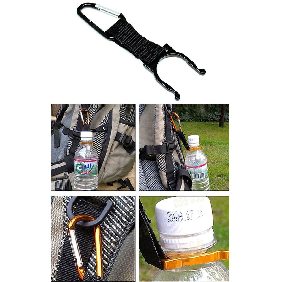 Holder Mineral Bottle Buckle Keychain / Pengait Botol Minum - OMSE1QBK Black