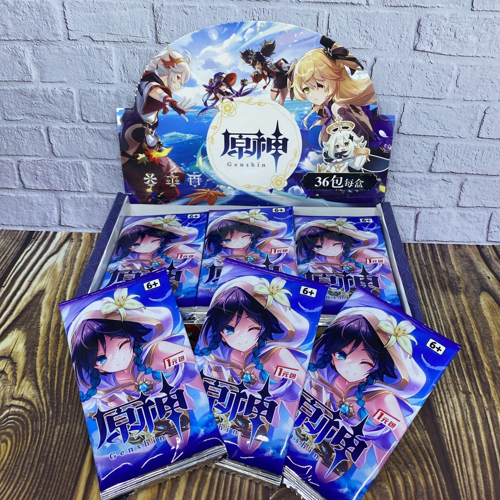 Kartu Genshin Impact Booster Pack/Box Anime Card Collection TCG