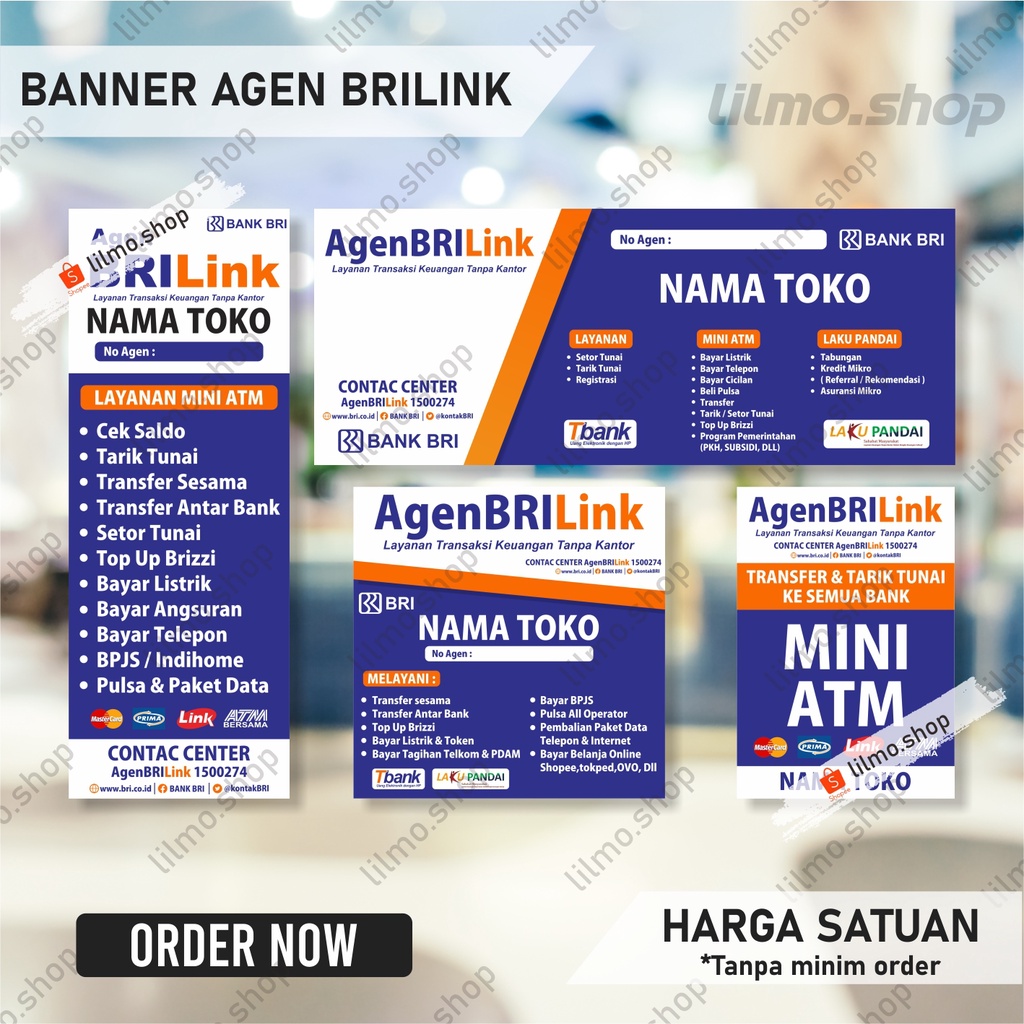 Cetak Banner Agen Brilink , Spanduk Agen Brilink